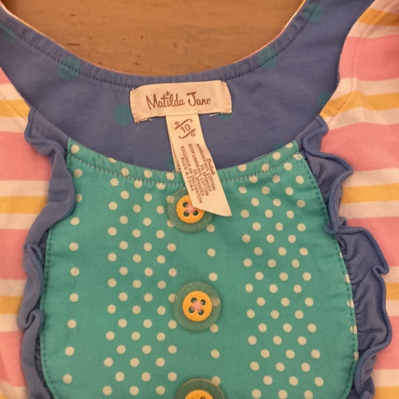 Matilda Jane Candy Design Top & Shorts Set sz 10 - Picture 4 of 10